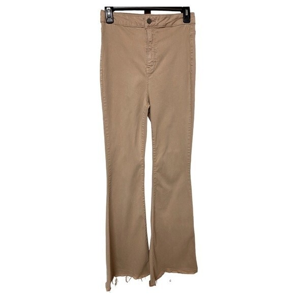 Fashion Nova Women’s Ripped Hem Wide Leg Jeans - Picture 1 of 7